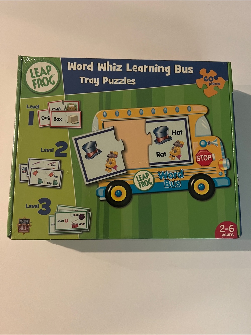 LeapFrog Word Whiz Learning Bus Tray Puzzles - Green